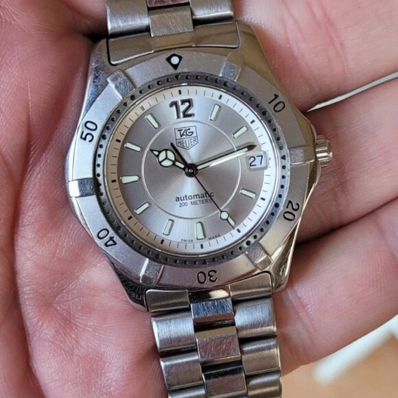 Tag Heuer WK2116.BA0311 Mens 2000 Series Automatic Watch Silver Stainless Steel - Picture 4 of 15